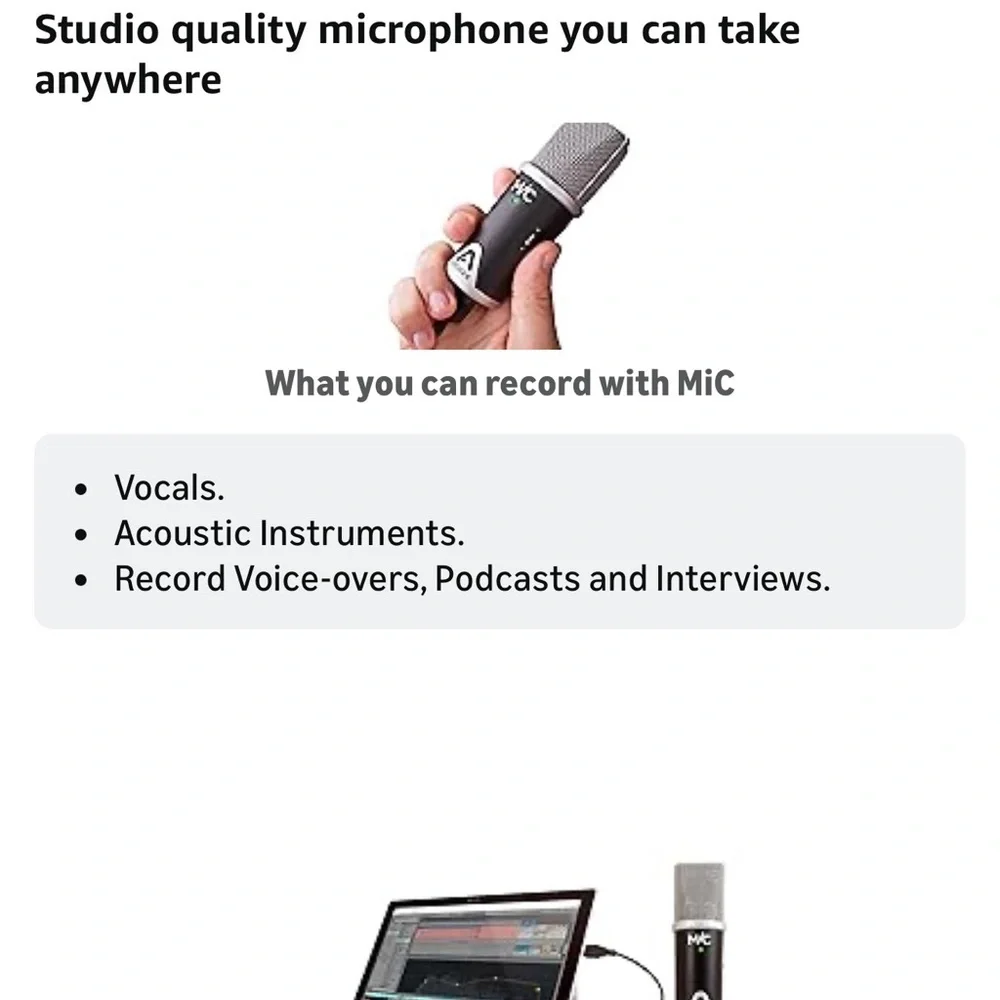 USB Microphone - Black and Silver